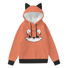 Kawaii Foxy Hoodie With Decorative Ears & Tail