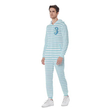 Lil Seahorse Stripes Adult Sissy Hooded Pajamas