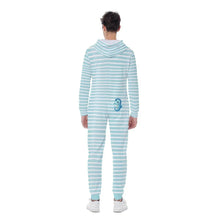 Lil Seahorse Stripes Adult Sissy Hooded Pajamas