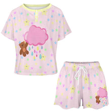 ABDL Pink Daydream Bear 2pc Sissy Pajama Set