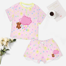 ABDL Pink Daydream Bear 2pc Sissy Pajama Set