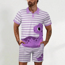 Dino Dreams 2 pc Adult Little Boy Shirt & Shorties Set