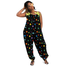 Bright Neon Stars Adult Little Kid Jumpsuit