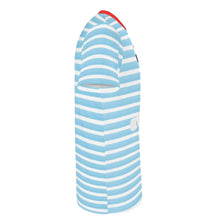 Fire Dog ABDL Blue Stripes 2pc Unisex Playset Pajamas