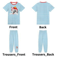 Fire Dog ABDL Blue Stripes 2pc Unisex Playset Pajamas