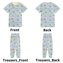 Choo-Choo Stripes Adult Baby Boy 2pc Playset Pajamas