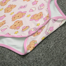 Pink Teddy Bear Adult Baby Unisex Sissy Snap Crotch Onesie