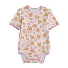 Pink Teddy Bear Adult Baby Unisex Sissy Snap Crotch Onesie