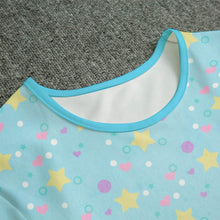 Mint Dreamy Stars Adult Baby Unisex Snap in the Crotch Onesie