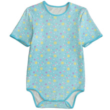 Mint Dreamy Stars Adult Baby Unisex Snap in the Crotch Onesie