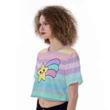 Pastel Kawaii Sissy Dreambow Crop Top