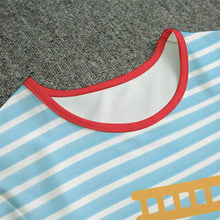 Striped Firetruck Adult Baby Diaper Lover Onesie