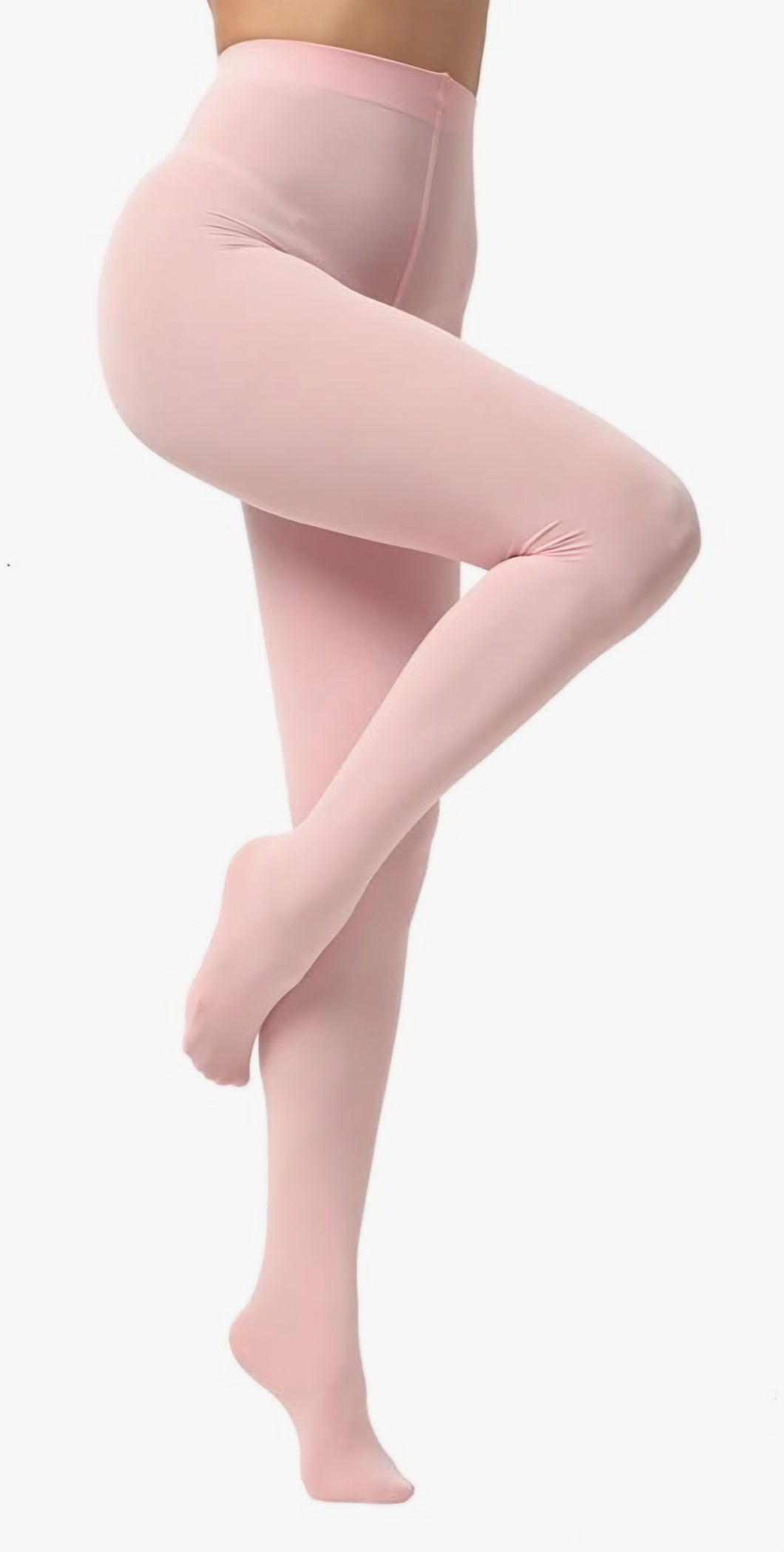Women's 80 Denier Pink Soft Opaque Tights for Adult Little Girl Sissy Dress-up