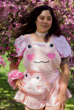 Pink Sakura Frog Plush Crossbody Bag