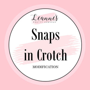 Add Snaps to Crotch Closure for Rompers, Bloomers, or Panties