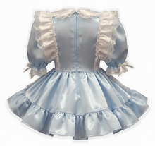 Alice Custom Fit Satin Adult Little Girl Baby Sissy Dress with Pinafore by Leanne's