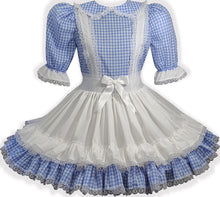 Janelle Custom Fit Cotton Gingham Ruffles Adult Little Girl Sissy Dress by Leanne's