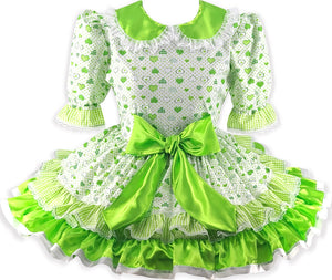Ready to Wear St. Patrick's Day Satin Adult Little Girl Sissy Dress Leanne's