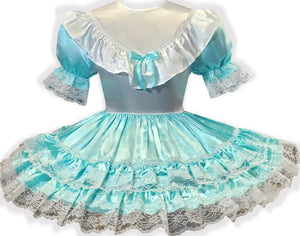 Set of 3 Ready to Wear Satin Adult Sissy Dress Bundle | 45" Chest