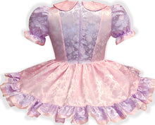 Judy Custom Fit Pink Lavender Roses Adult Sissy Dress by Leanne's