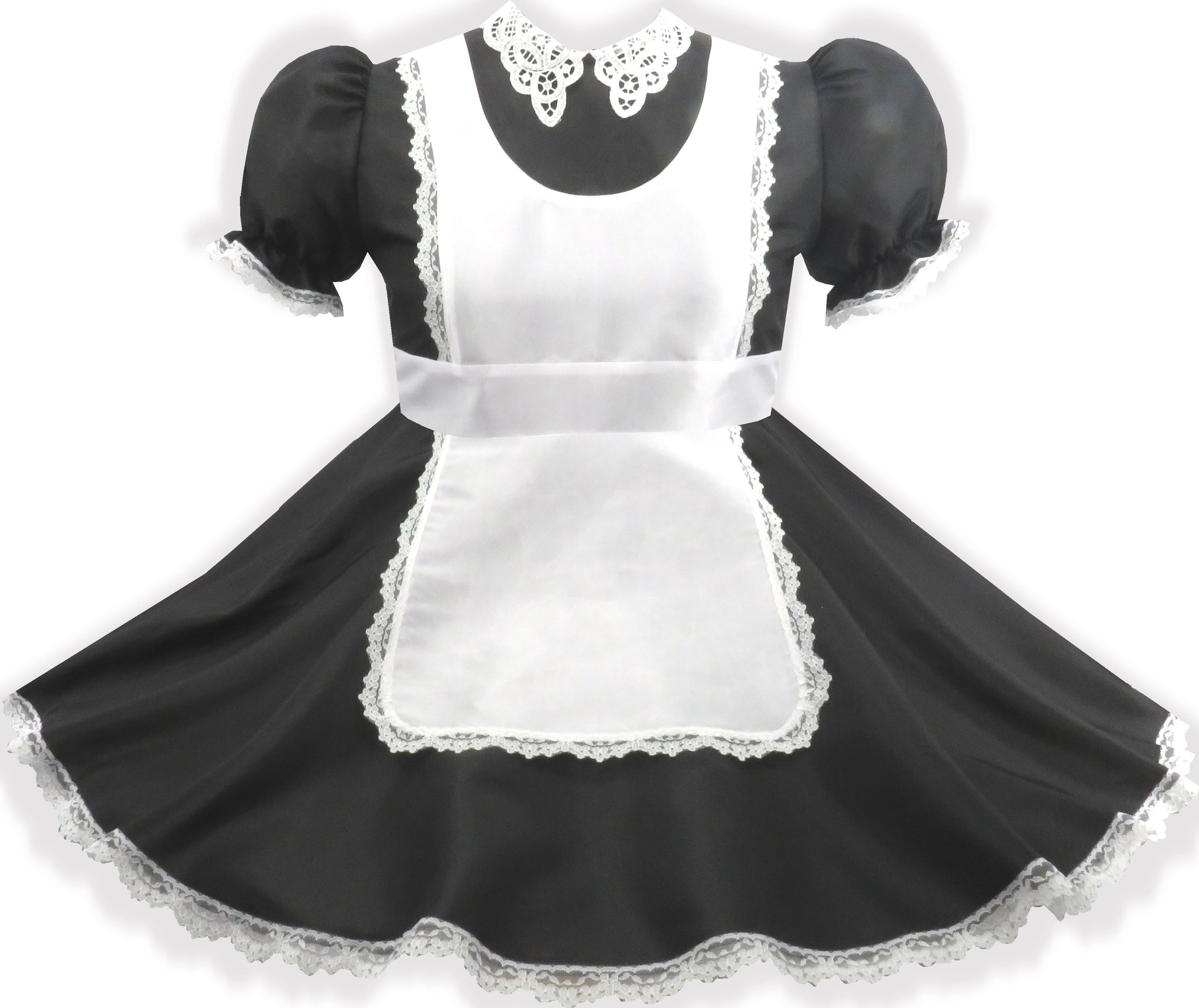Grace Custom Fit Taffeta Maid Dress & Sash for Adult Sissy by Leanne's Leanne's Pretty Dresses Grace Custom Fit Taffeta Maid Dress & Sash for Adult Sissy by Leanne's Leanne's Pretty Dresses