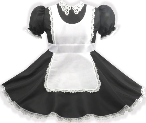 Grace Custom Fit Taffeta Maid Dress & Sash for Adult Sissy by Leanne's