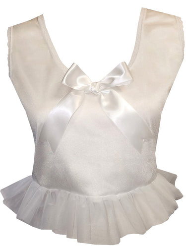 Pretty White Tricot Adult Sissy Camisole Top Dress Bodice Lining