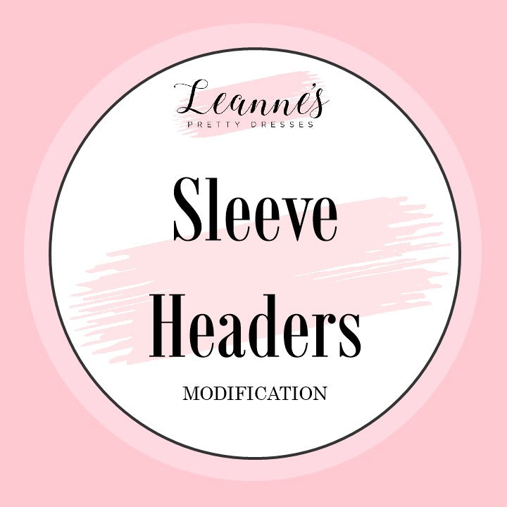Add Sleeve Headers to Your Custom Fit Dress