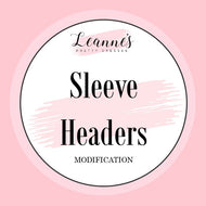 Add Sleeve Headers to Your Custom Fit Dress