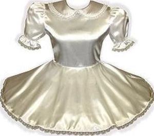 Carmen Custom Fit Satin Basic Adult Sissy Little Girl Dress by Leanne's