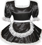 Jennifer Custom Fit Simple Lacy Satin Maid Dress Adult Sissy by Leanne's