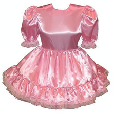 Misty Custom Fit Basic Satin Adult Little Girl Baby Sissy Dress by Leanne's