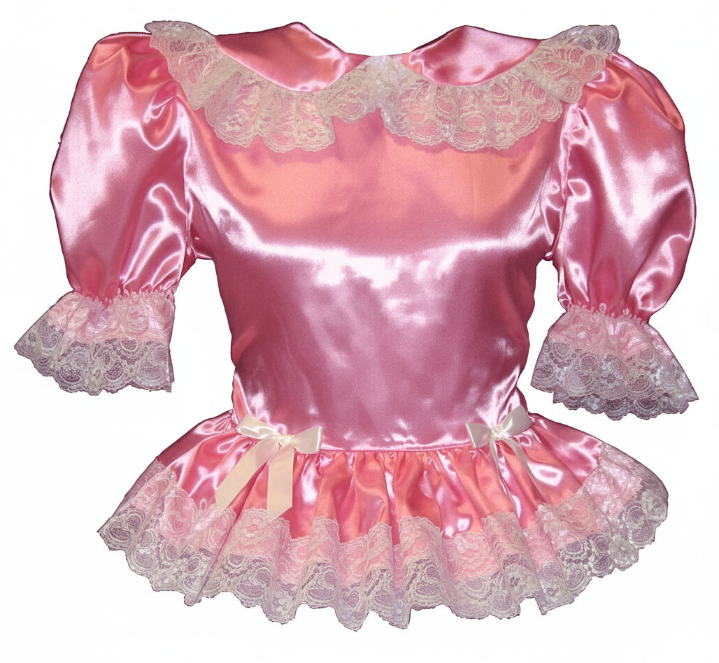 Valerie Custom Fit Pink Satin Babydoll Adult Little Girl Baby Sissy Dr Leanne's Pretty Dresses Valerie Custom Fit Pink Satin Babydoll Adult Little Girl Baby Sissy Dr Leanne's Pretty Dresses