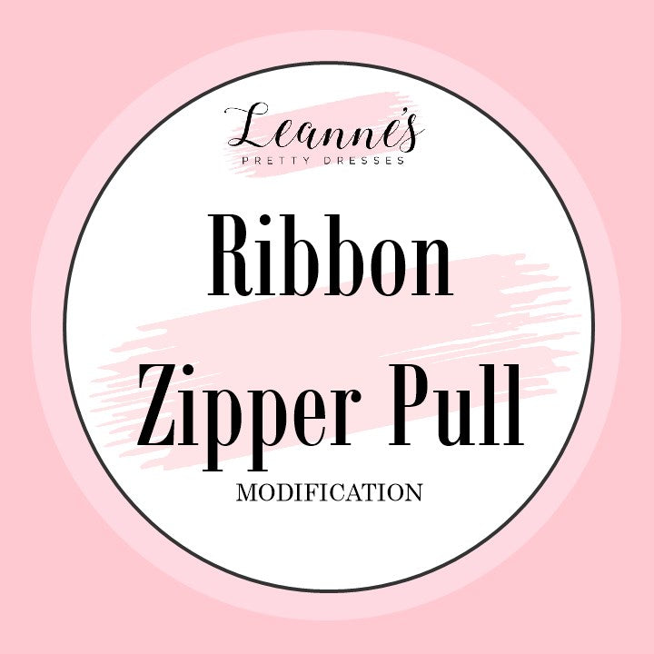 Add Ribbon to Zipper Pull